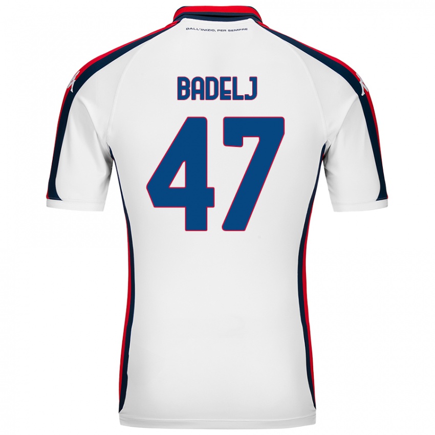 Niño Camiseta Milan Badelj #47 Blanco 2ª Equipación 2024/25 La Camisa Chile