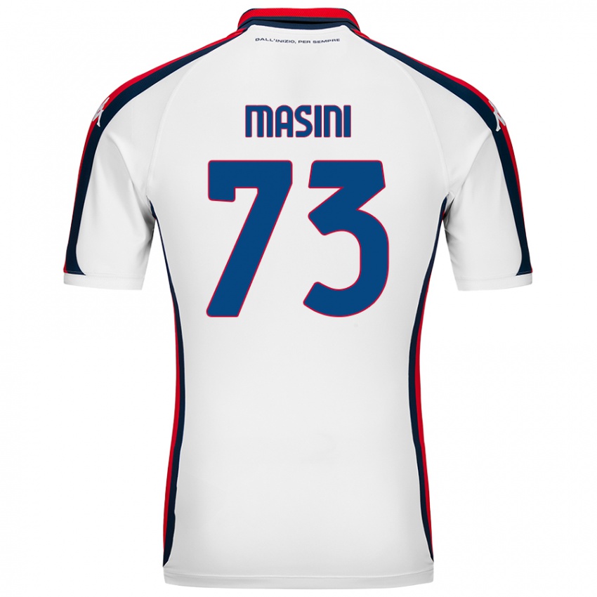 Niño Camiseta Patrizio Masini #73 Blanco 2ª Equipación 2024/25 La Camisa Chile