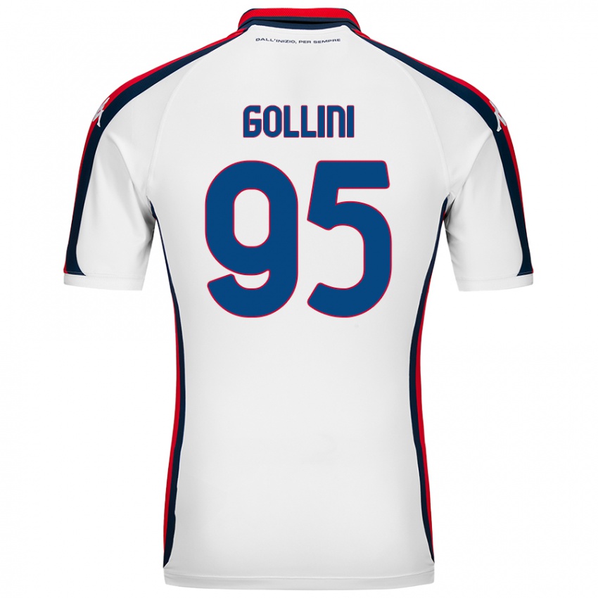 Niño Camiseta Pierluigi Gollini #95 Blanco 2ª Equipación 2024/25 La Camisa Chile