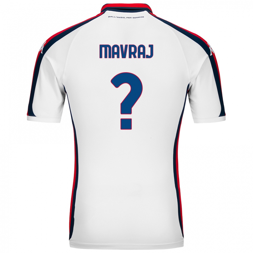 Niño Camiseta Indrit Mavraj #0 Blanco 2ª Equipación 2024/25 La Camisa Chile