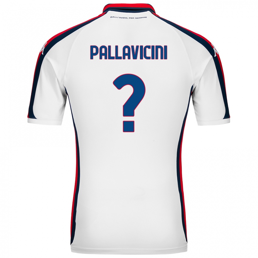 Niño Camiseta Matteo Pallavicini #0 Blanco 2ª Equipación 2024/25 La Camisa Chile