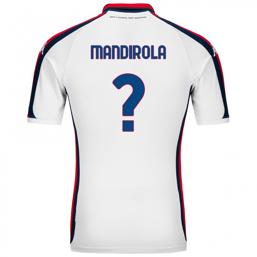 Niño Camiseta Gabriele Mandirola #0 Blanco 2ª Equipación 2024/25 La Camisa Chile