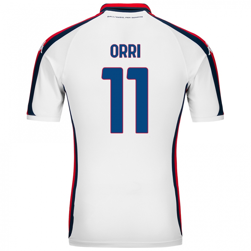 Niño Camiseta Ágúst Orri Thorsteinsson #11 Blanco 2ª Equipación 2024/25 La Camisa Chile