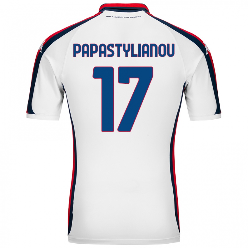 Niño Camiseta Lysandros Andreas Papastylianou #17 Blanco 2ª Equipación 2024/25 La Camisa Chile