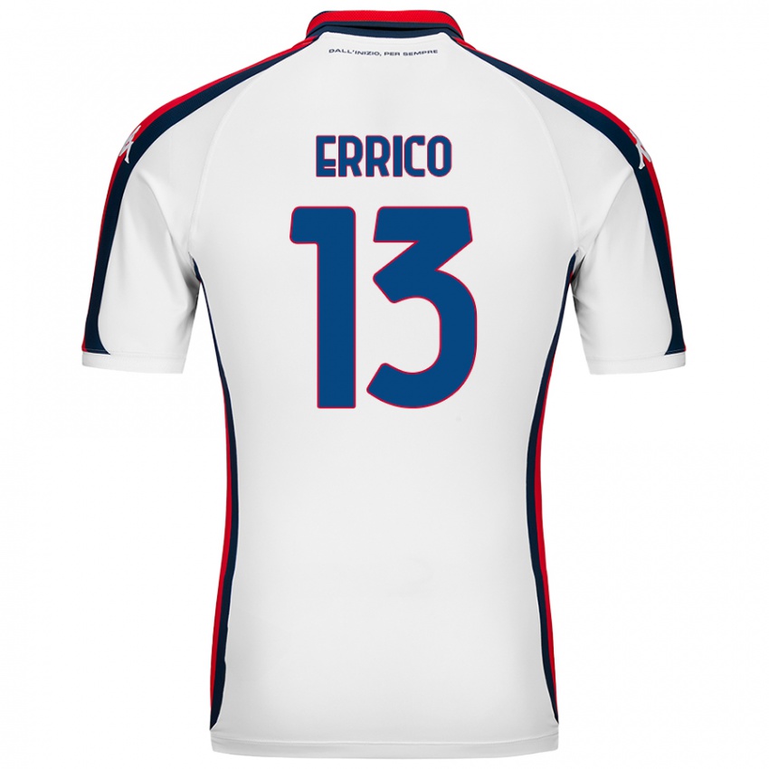 Niño Camiseta Emma Errico #13 Blanco 2ª Equipación 2024/25 La Camisa Chile