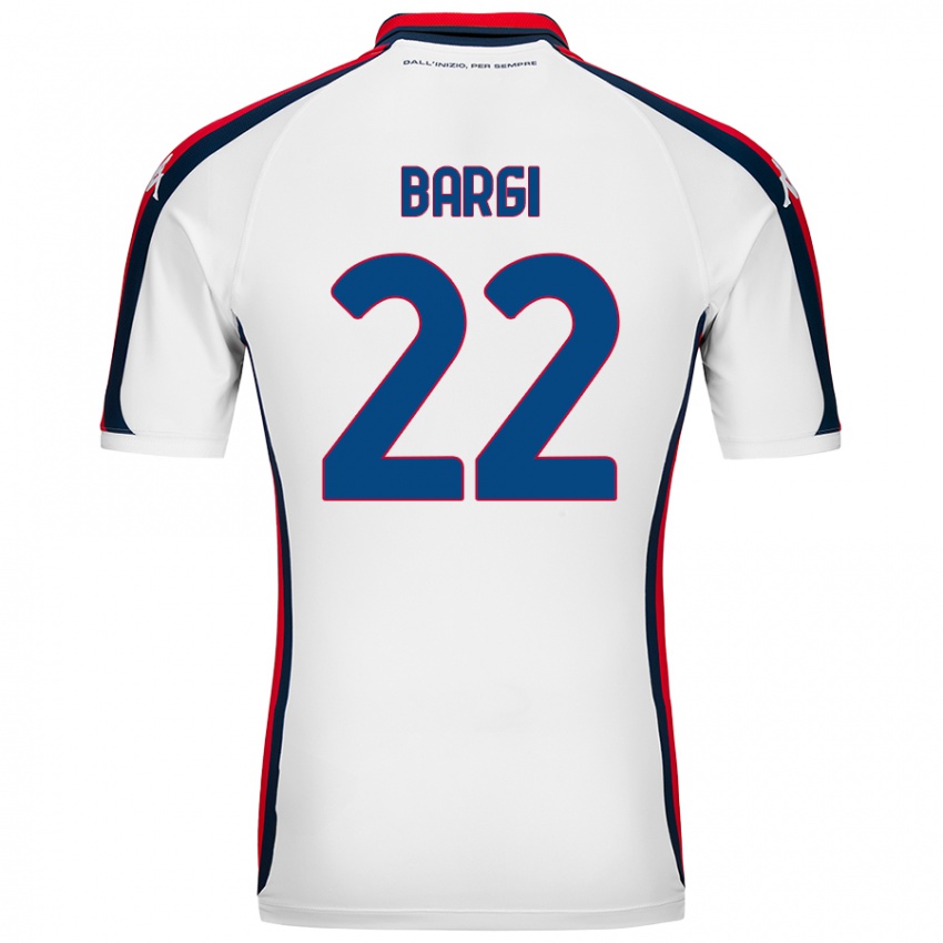 Niño Camiseta Caterina Bargi #22 Blanco 2ª Equipación 2024/25 La Camisa Chile