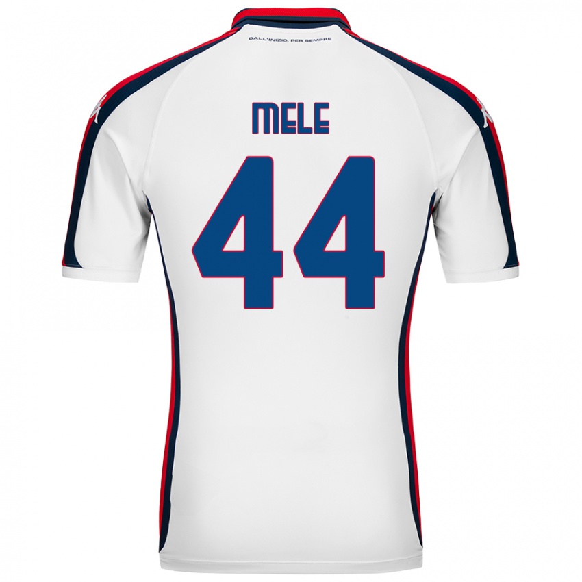 Niño Camiseta Chiara Mele #44 Blanco 2ª Equipación 2024/25 La Camisa Chile