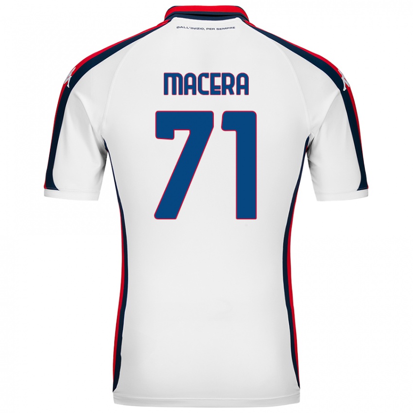 Niño Camiseta Matilde Macera #71 Blanco 2ª Equipación 2024/25 La Camisa Chile