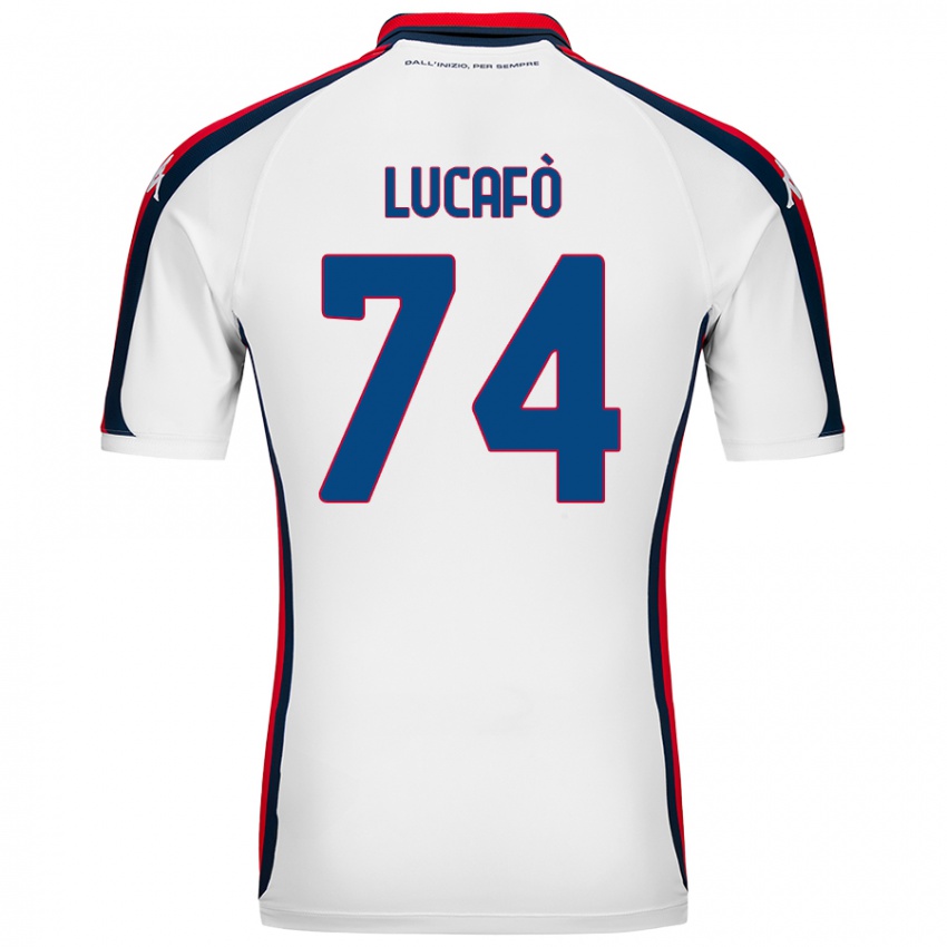 Niño Camiseta Sara Lucafò #74 Blanco 2ª Equipación 2024/25 La Camisa Chile