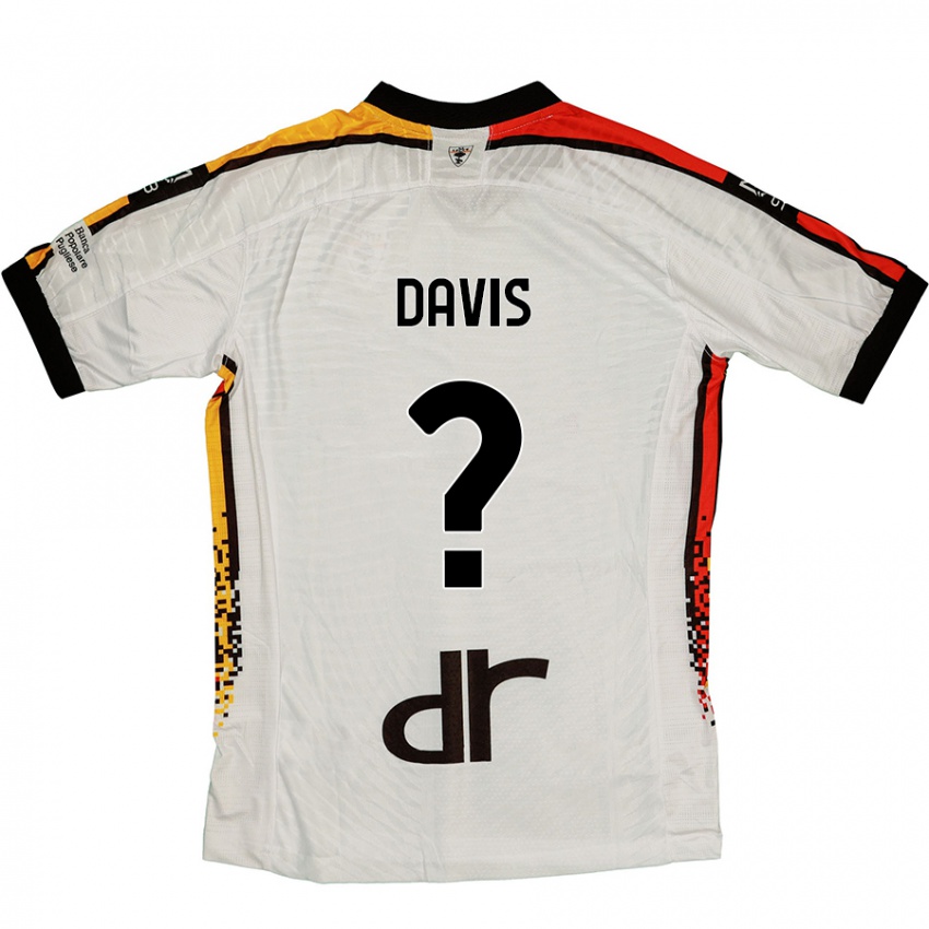 Niño Camiseta Sammi Davis #0 Blanco Negro 2ª Equipación 2024/25 La Camisa Chile