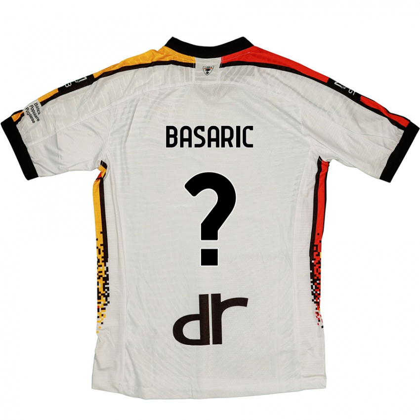 Niño Camiseta Ben Basaric #0 Blanco Negro 2ª Equipación 2024/25 La Camisa Chile