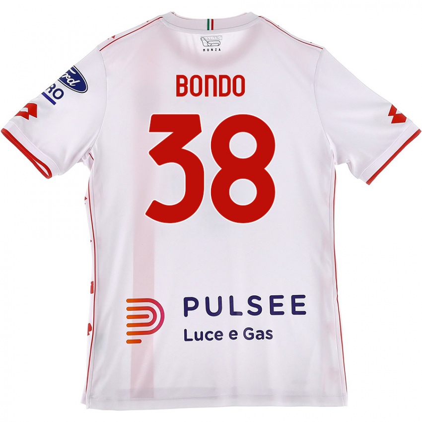 Niño Camiseta Warren Bondo #38 Blanco Rojo 2ª Equipación 2024/25 La Camisa Chile