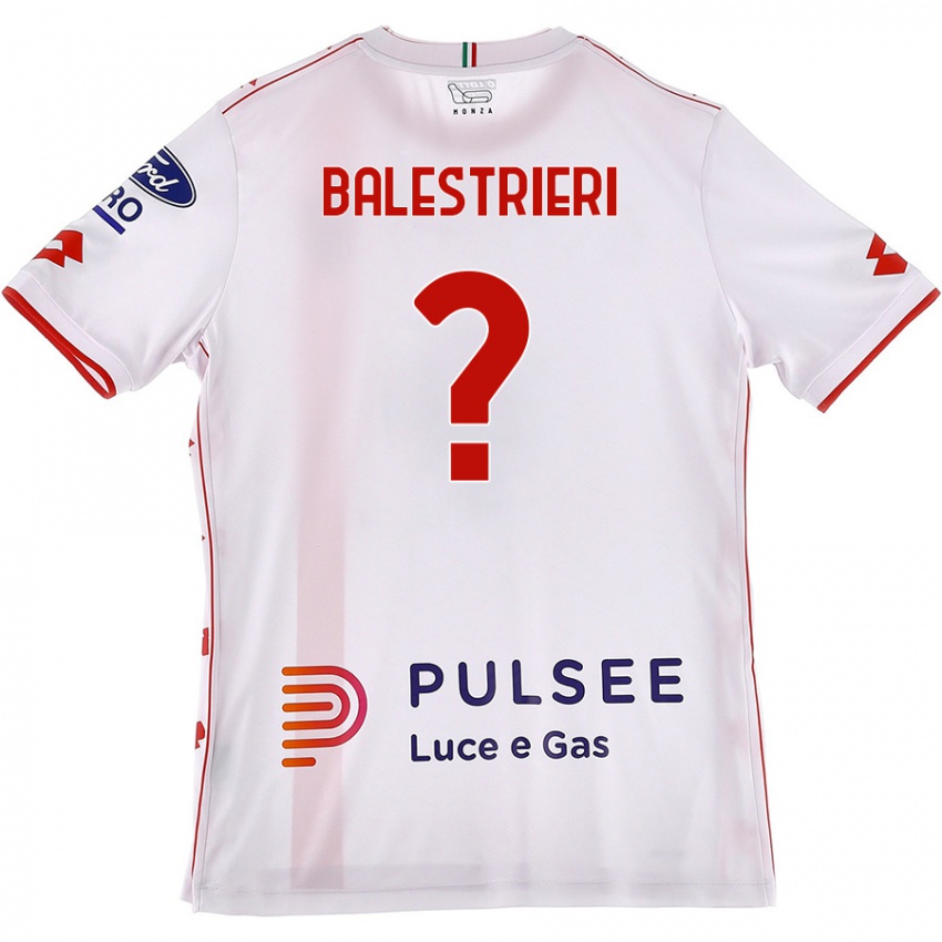 Niño Camiseta Alessandro Balestrieri #0 Blanco Rojo 2ª Equipación 2024/25 La Camisa Chile