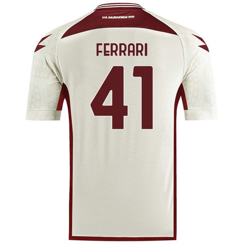 Niño Camiseta Tommaso Ferrari #41 Color Crema 2ª Equipación 2024/25 La Camisa Chile