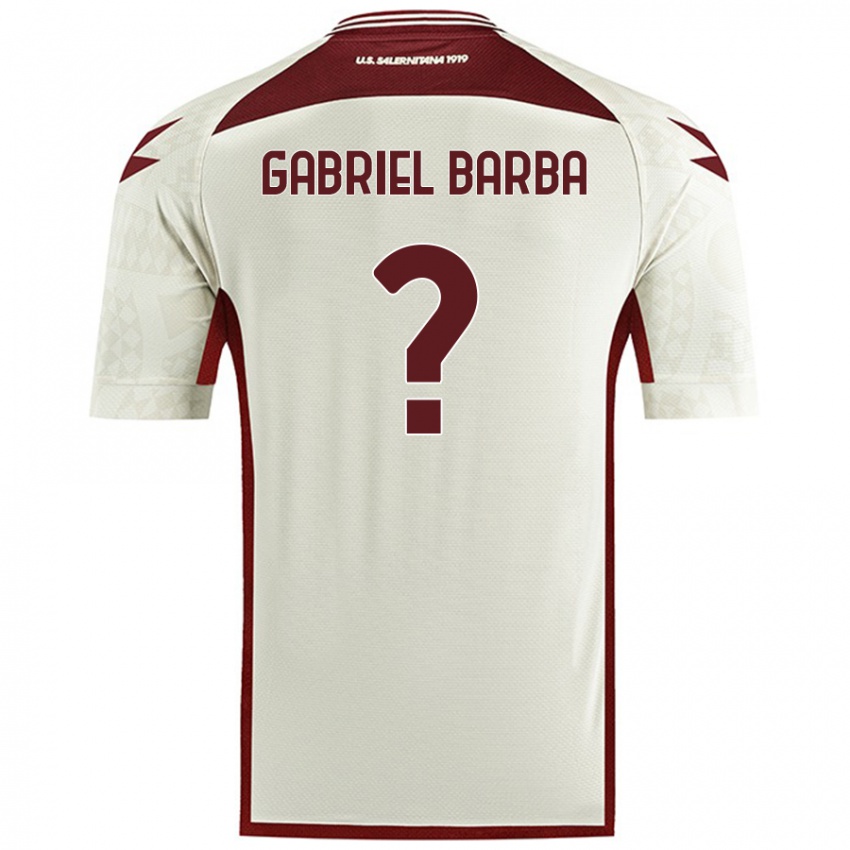 Niño Camiseta Luigi Gabriel Barba #0 Color Crema 2ª Equipación 2024/25 La Camisa Chile