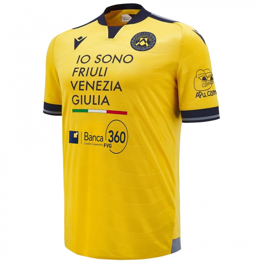 Niño Camiseta Lorenzo Lucca #17 Dorado 2ª Equipación 2024/25 La Camisa Chile