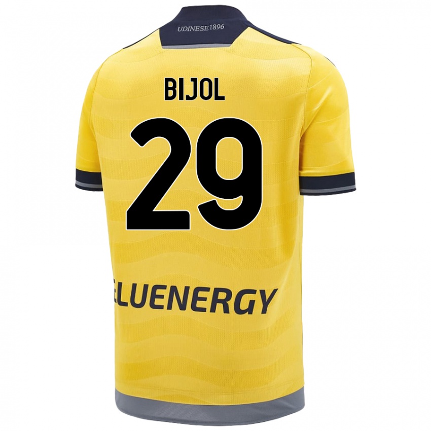 Niño Camiseta Jaka Bijol #29 Dorado 2ª Equipación 2024/25 La Camisa Chile