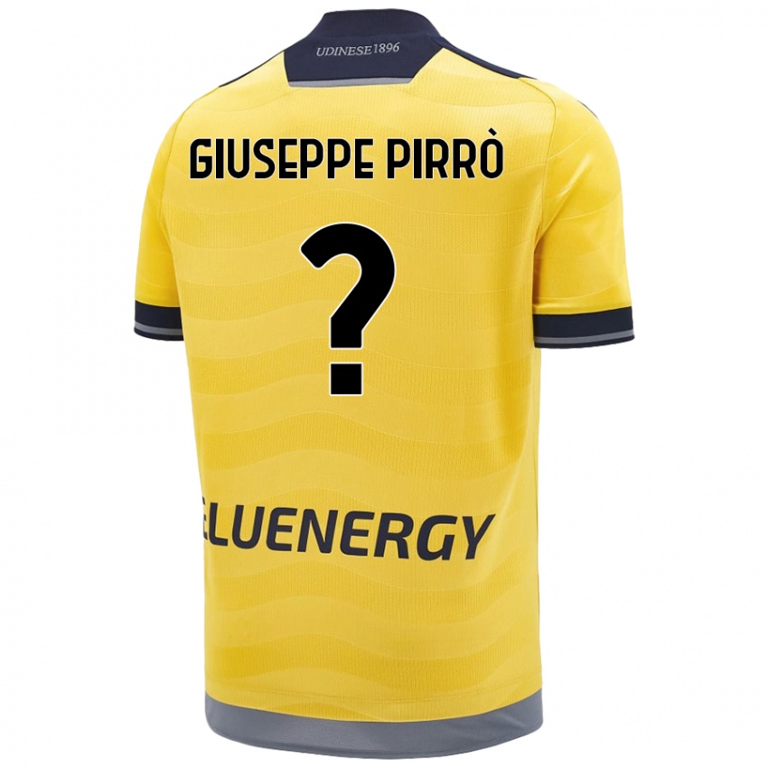 Niño Camiseta Marco Giuseppe Pirrò #0 Dorado 2ª Equipación 2024/25 La Camisa Chile