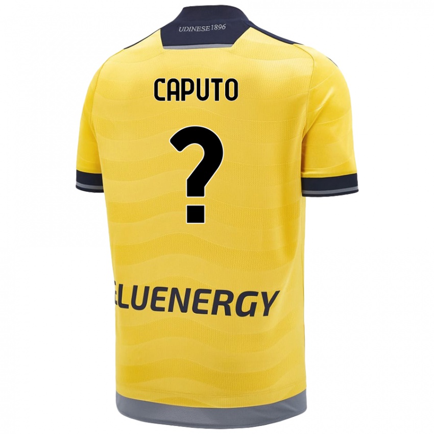 Niño Camiseta Luigi Caputo #0 Dorado 2ª Equipación 2024/25 La Camisa Chile