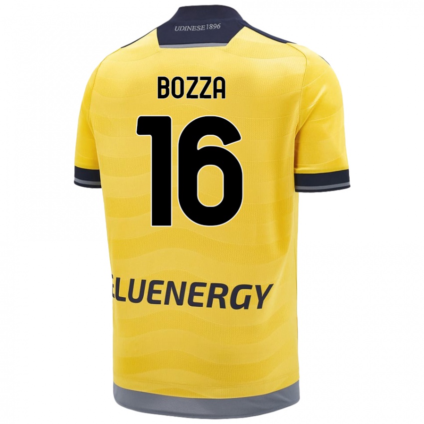 Niño Camiseta Mattia Bozza #16 Dorado 2ª Equipación 2024/25 La Camisa Chile