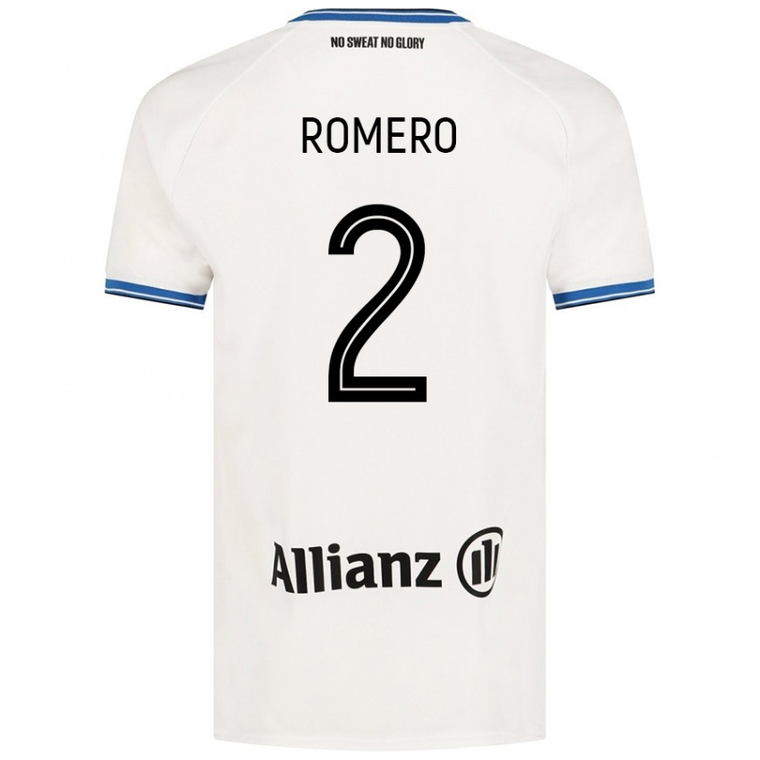 Niño Camiseta Zaid Romero #2 Blanco 2ª Equipación 2024/25 La Camisa Chile