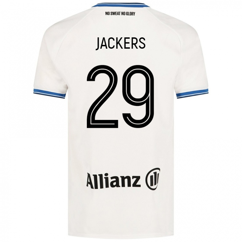 Niño Camiseta Nordin Jackers #29 Blanco 2ª Equipación 2024/25 La Camisa Chile