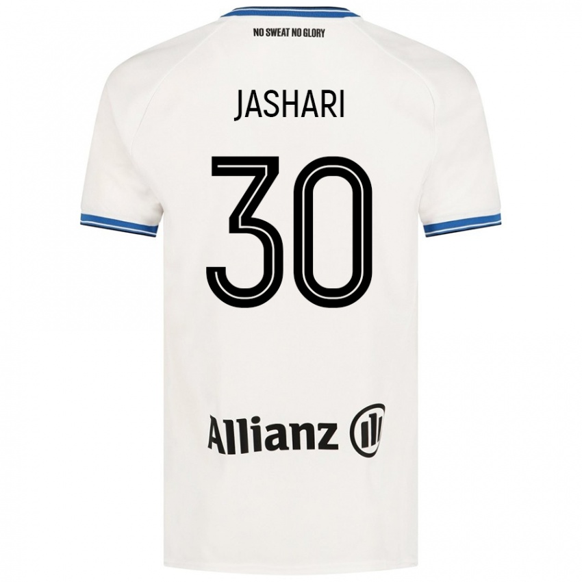 Niño Camiseta Ardon Jashari #30 Blanco 2ª Equipación 2024/25 La Camisa Chile