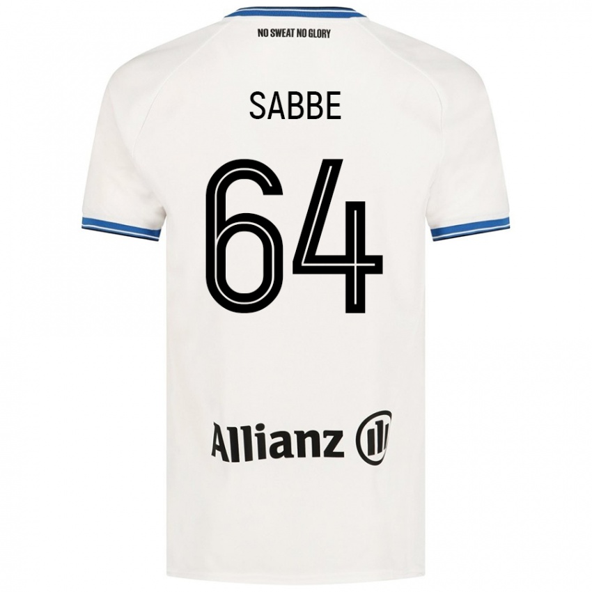 Niño Camiseta Kyriani Sabbe #64 Blanco 2ª Equipación 2024/25 La Camisa Chile