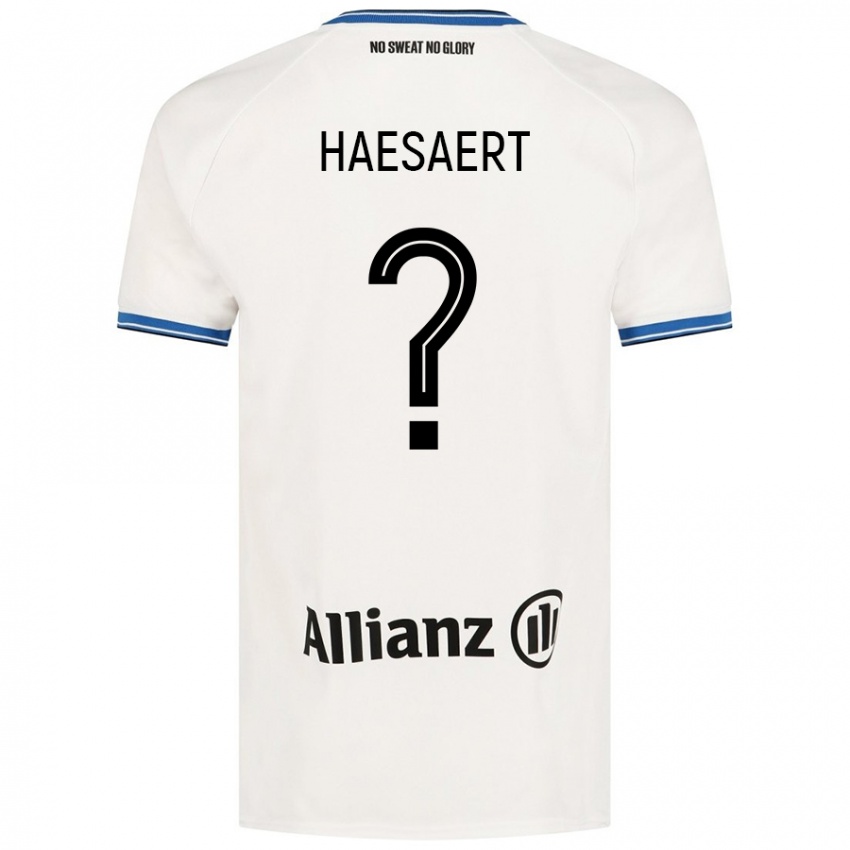 Niño Camiseta Mateo Haesaert #0 Blanco 2ª Equipación 2024/25 La Camisa Chile