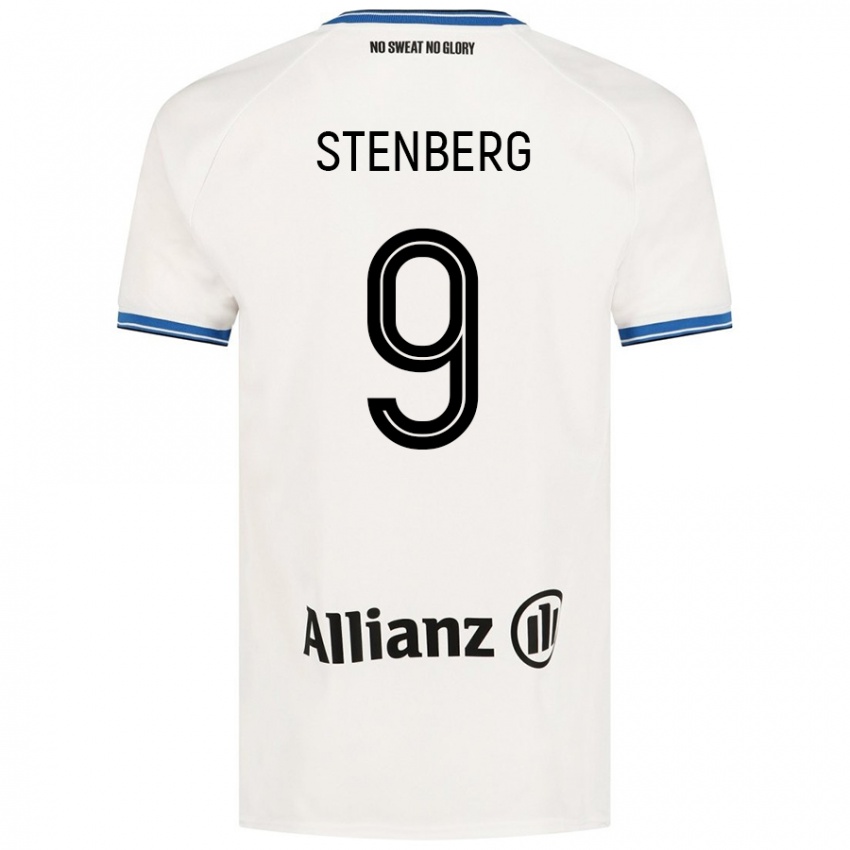 Niño Camiseta Hanna Stenberg #9 Blanco 2ª Equipación 2024/25 La Camisa Chile