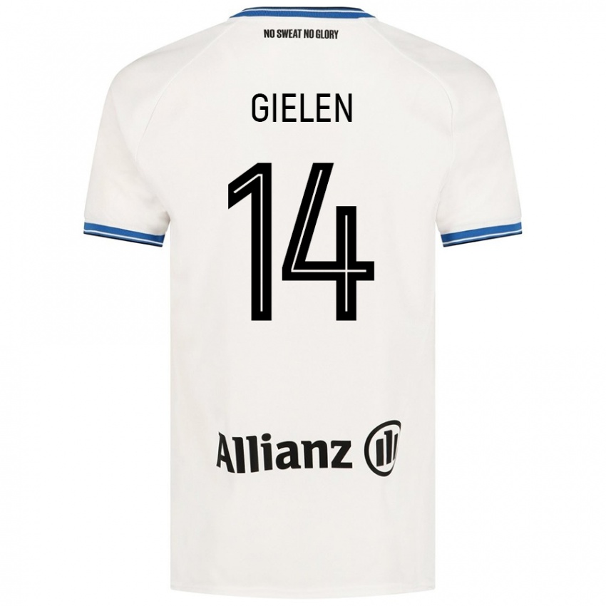 Niño Camiseta Sterre Gielen #14 Blanco 2ª Equipación 2024/25 La Camisa Chile