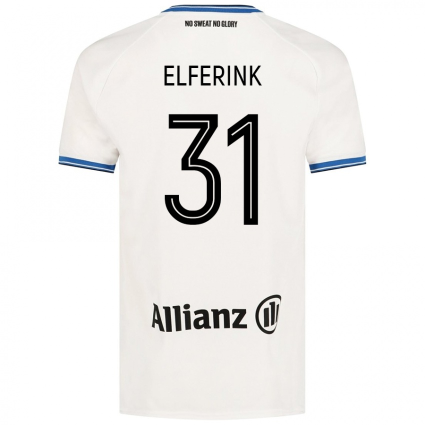 Niño Camiseta Marie Elferink #31 Blanco 2ª Equipación 2024/25 La Camisa Chile