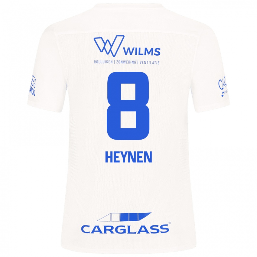 Niño Camiseta Bryan Heynen #8 Blanco 2ª Equipación 2024/25 La Camisa Chile