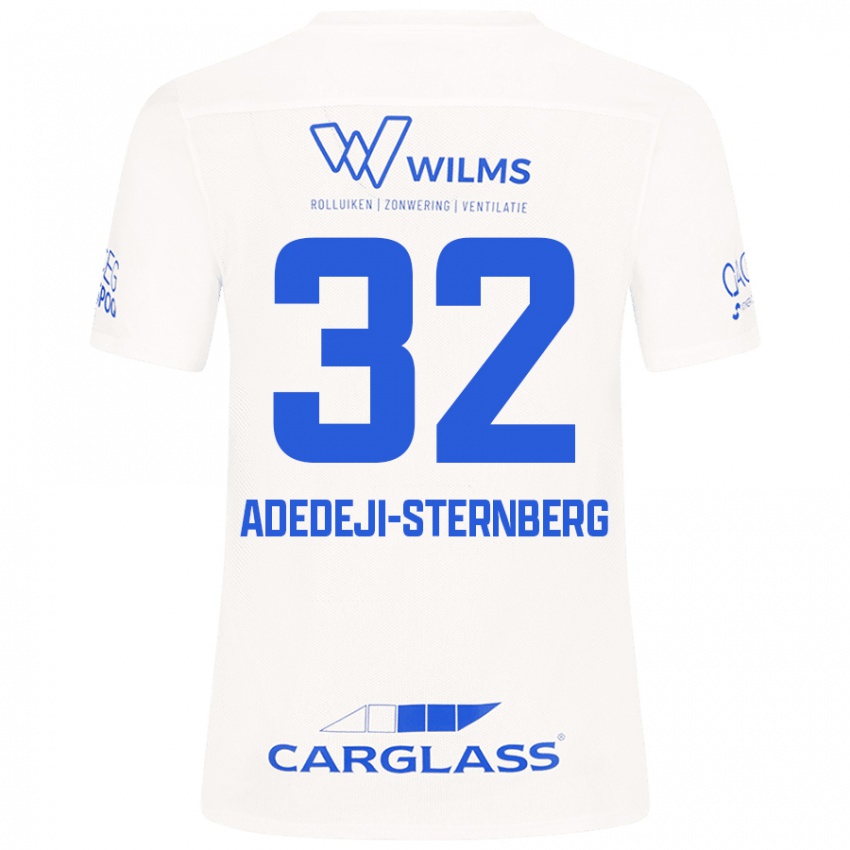 Niño Camiseta Noah Adedeji-Sternberg #32 Blanco 2ª Equipación 2024/25 La Camisa Chile