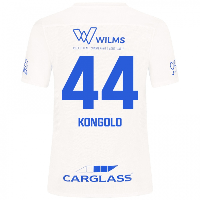 Niño Camiseta Josue Kongolo #44 Blanco 2ª Equipación 2024/25 La Camisa Chile