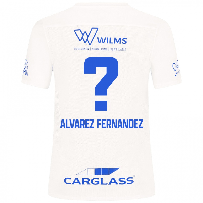 Niño Camiseta Loïc Alvarez Fernandez #0 Blanco 2ª Equipación 2024/25 La Camisa Chile