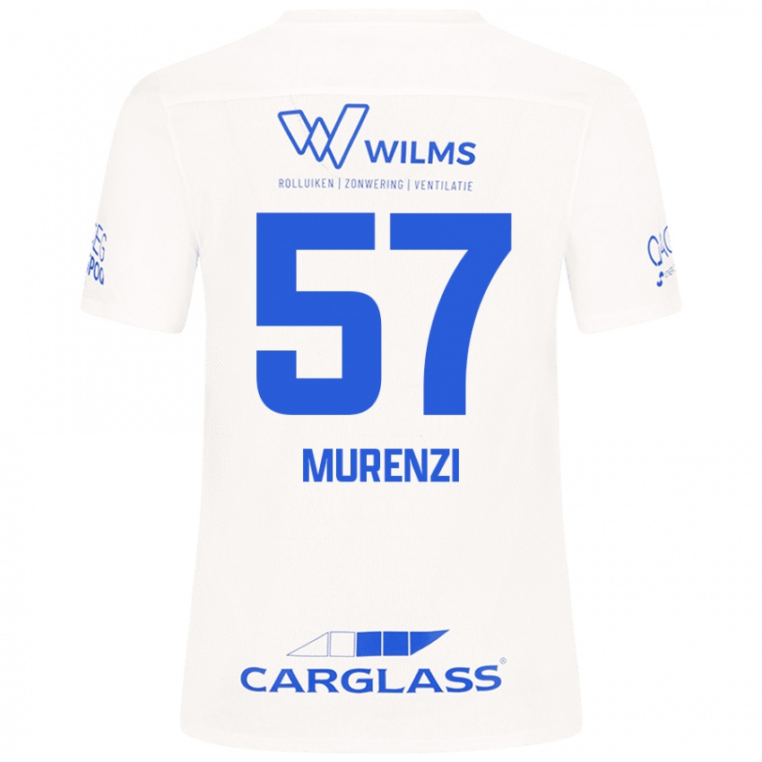 Niño Camiseta Aaron Murenzi #57 Blanco 2ª Equipación 2024/25 La Camisa Chile