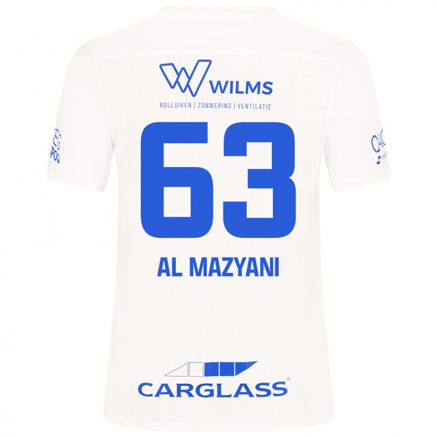 Niño Camiseta Faissal Al Mazyani #63 Blanco 2ª Equipación 2024/25 La Camisa Chile