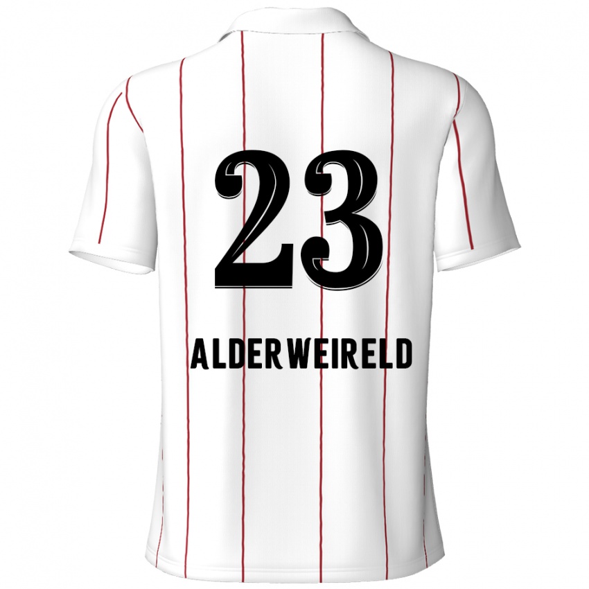 Niño Camiseta Toby Alderweireld #23 Blanco Negro 2ª Equipación 2024/25 La Camisa Chile