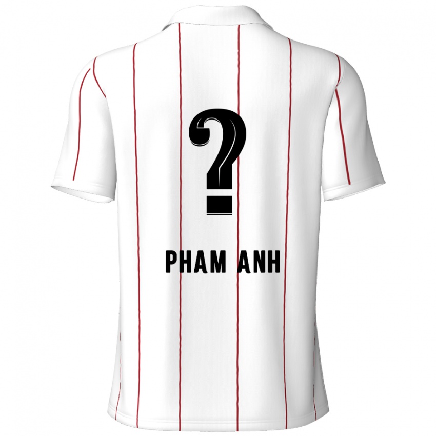 Niño Camiseta Khoi Pham Anh #0 Blanco Negro 2ª Equipación 2024/25 La Camisa Chile