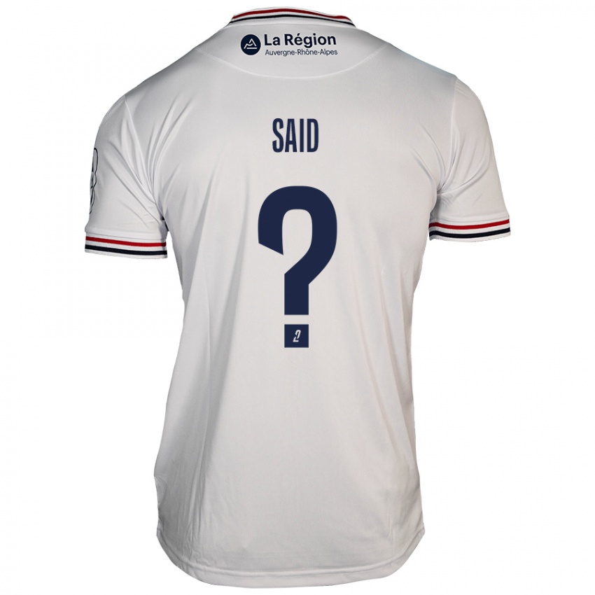 Niño Camiseta Amine Saïd #0 Blanco 2ª Equipación 2024/25 La Camisa Chile