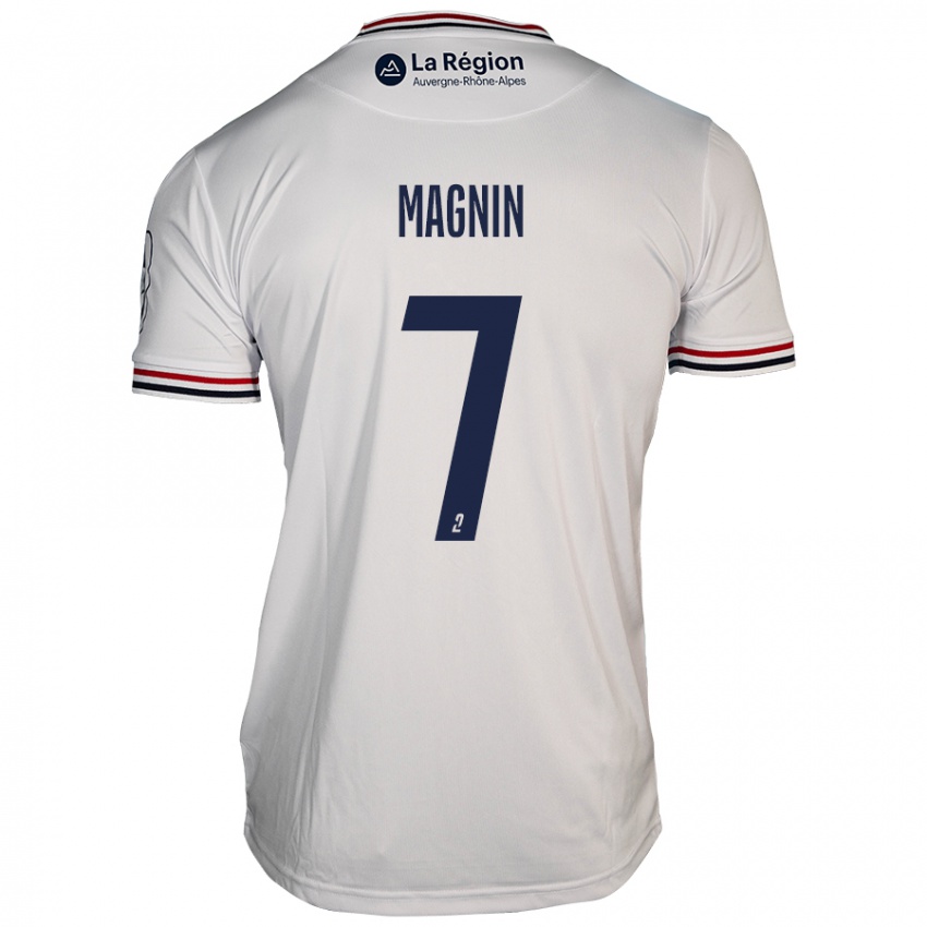 Niño Camiseta Yohann Magnin #7 Blanco 2ª Equipación 2024/25 La Camisa Chile