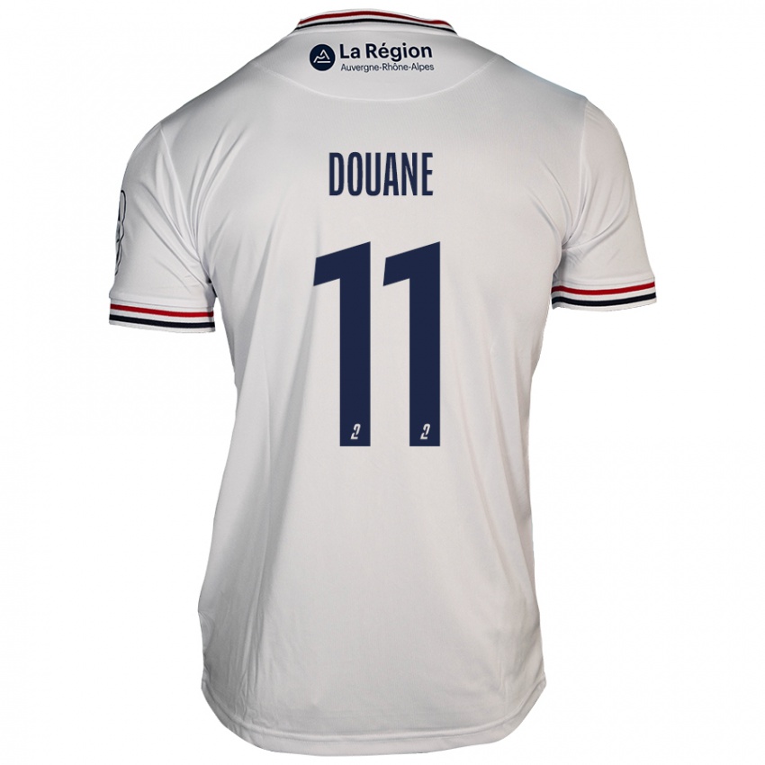 Niño Camiseta Maïdine Douane #11 Blanco 2ª Equipación 2024/25 La Camisa Chile