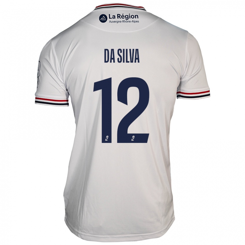 Niño Camiseta Damien Da Silva #12 Blanco 2ª Equipación 2024/25 La Camisa Chile