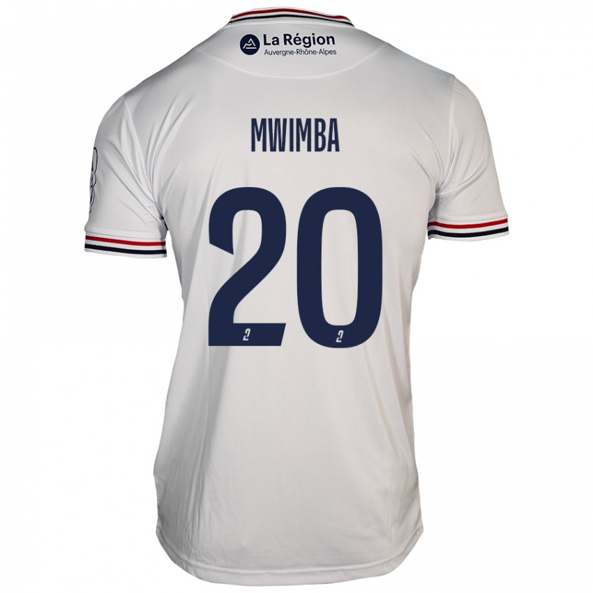 Niño Camiseta Josué Mwimba Isala #20 Blanco 2ª Equipación 2024/25 La Camisa Chile