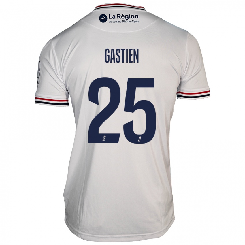 Niño Camiseta Johan Gastien #25 Blanco 2ª Equipación 2024/25 La Camisa Chile