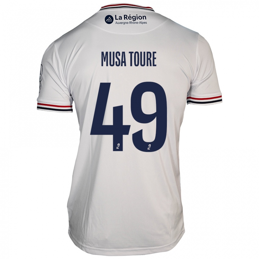 Niño Camiseta Musa Toure #49 Blanco 2ª Equipación 2024/25 La Camisa Chile