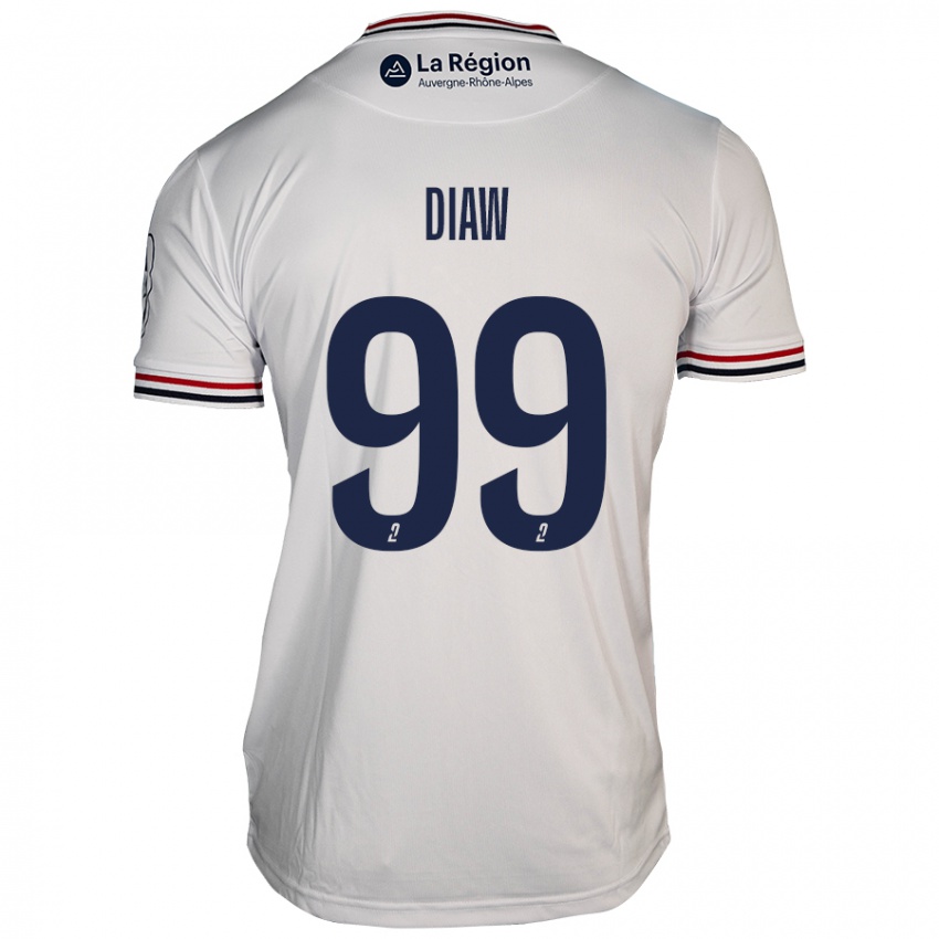 Niño Camiseta Mory Diaw #99 Blanco 2ª Equipación 2024/25 La Camisa Chile