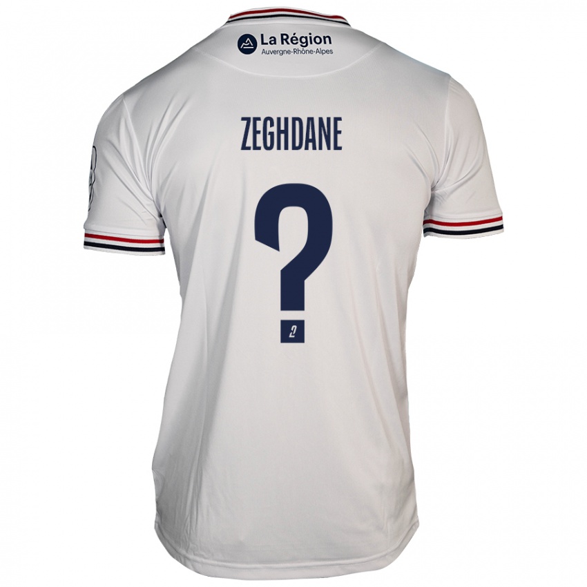 Niño Camiseta Merwan Zeghdane #0 Blanco 2ª Equipación 2024/25 La Camisa Chile