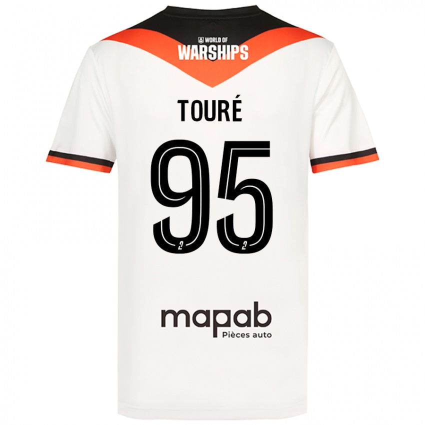 Niño Camiseta Isaak Touré #95 Blanco 2ª Equipación 2024/25 La Camisa Chile